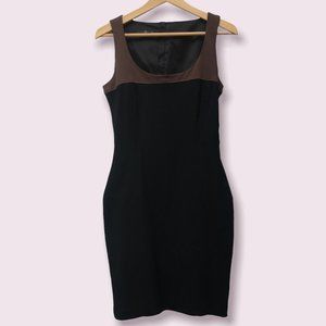 Teenflo black dress with brown accent